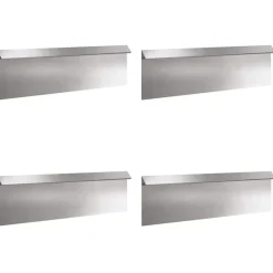 vidaXL Vallas De Jardín-Cercas para caracoles 8 pcs Plateado