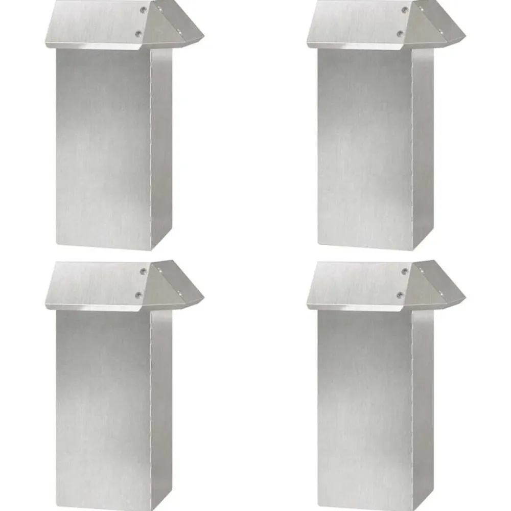 vidaXL Vallas De Jardín-Cercas para caracoles 8 pcs Plateado