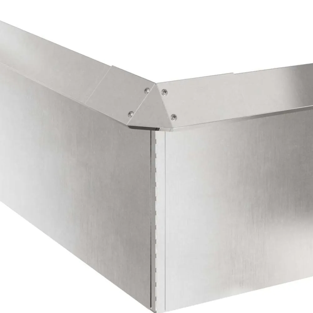 vidaXL Vallas De Jardín-Cercas para caracoles 8 pcs Plateado