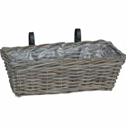 vidaXL Decoración-Cesta Colgante para Plantas 2 pcs 48 x 22 x 15 cm