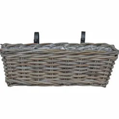 vidaXL Decoración-Cesta Colgante para Plantas 2 pcs 48 x 22 x 15 cm