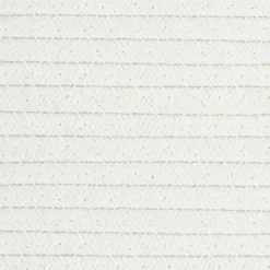 vidaXL Cesta de almacenaje con tapa algodón marrón y blanco Ø40x35 cm Marr&oacute;n Online