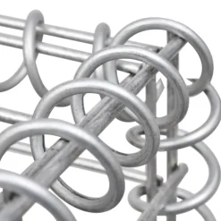 vidaXL Vallas De Jardín-Cesta en forma de U muro de gaviones galvanizado 160x20x150 cm