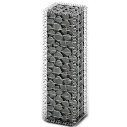 vidaXL Vallas De Jardín-Cesta para muro de gaviones de alambre galvanizado 100x30x30 cm