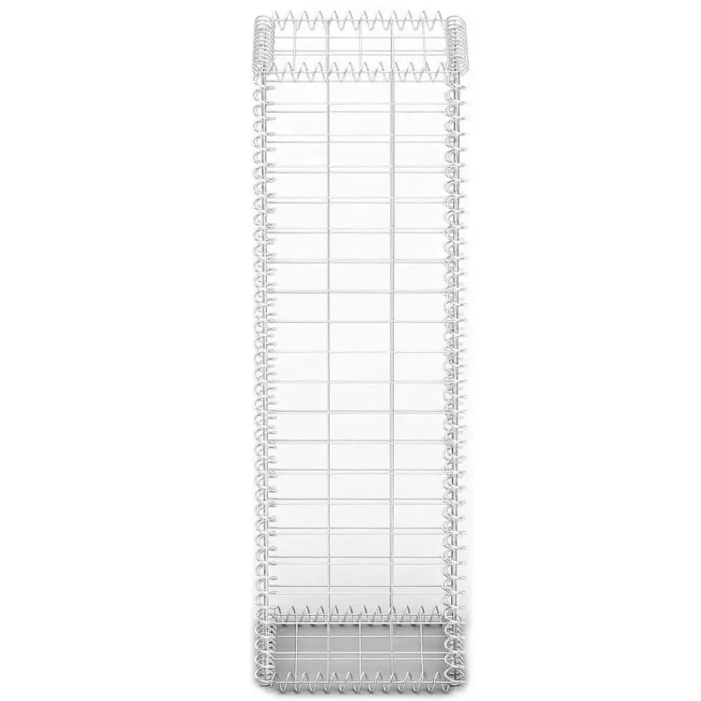 vidaXL Vallas De Jardín-Cesta para muro de gaviones de alambre galvanizado 100x30x30 cm