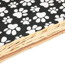 vidaXL Productos Para Mascotas-Cesta para perros con cojín sauce 50x33x30 cm