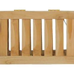 vidaXL Productos Del Hogar-Cesto de la ropa sucia madera maciza de teca 35x25x60 cm