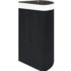 vidaXL Productos Del Hogar-Cesto para la ropa sucia de esquina bambú 60 L