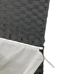 vidaXL Productos Del Hogar-Cesto para ropa sucia con tapa ratán sintético 46x33x60 cm
