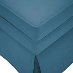 vidaXL Chaise longue respaldo reposabrazos derecho terciopelo Azul Discount