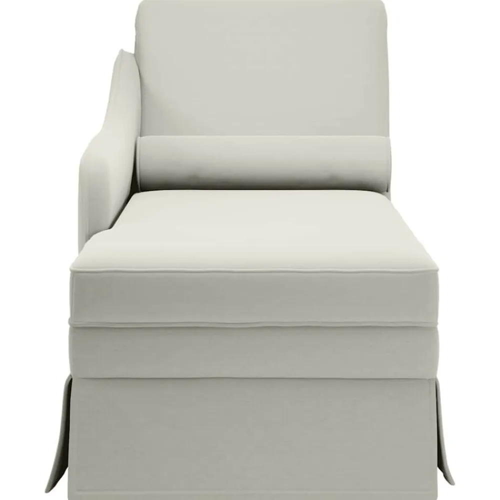 vidaXL Sillas-Chaise longue respaldo reposabrazos derecho terciopelo