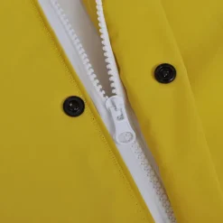 vidaXL Chubasquero impermeable largo con capucha talla XXL Amarillo Best