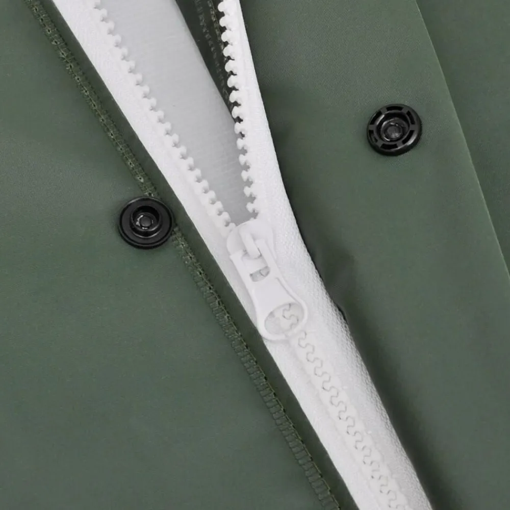 vidaXL Ropa Y Accesorios-Chubasquero impermeable largo con capucha talla L