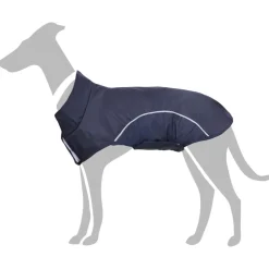 vidaXL Chubasquero perros con tiras reflectantes poliéster azul XXS Azul marino Outlet