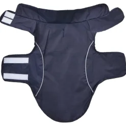 vidaXL Chubasquero perros con tiras reflectantes poliéster azul XXS Azul marino Outlet
