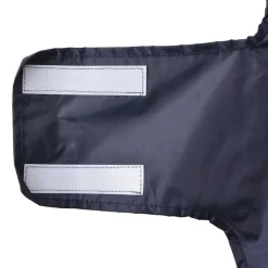 vidaXL Chubasquero perros con tiras reflectantes poliéster azul XXS Azul marino Outlet