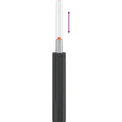vidaXL Cilindro de Gas para Silla de Oficina 307-447 mm Hierro Negro Outlet