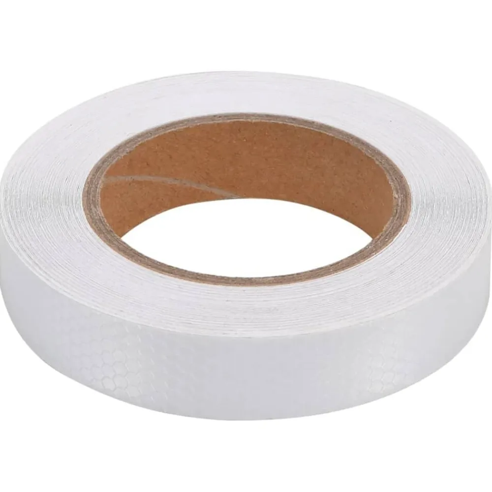 vidaXL Avisos-Cinta adhesiva reflectante PVC 2,5 cm x 20 m