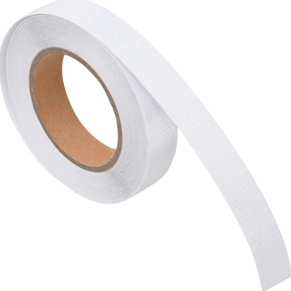 vidaXL Avisos-Cinta adhesiva reflectante PVC 2,5 cm x 20 m