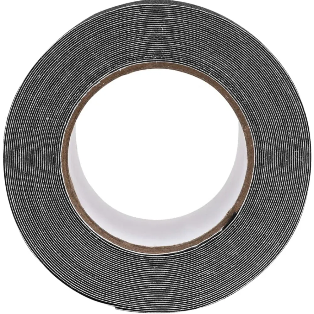 vidaXL Consumibles Para Construcción-Cinta antideslizante negra PVC 0,1x10 m