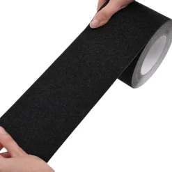 vidaXL Consumibles Para Construcción-Cinta antideslizante negra PVC 0,1x10 m