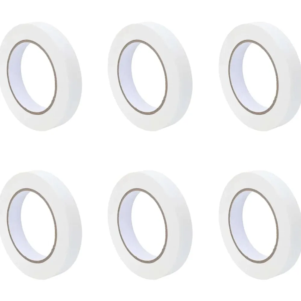 vidaXL Consumibles Para Construcción-Cintas de Enmascarar para Pintores 6 pcs 19mm x 50m Papel