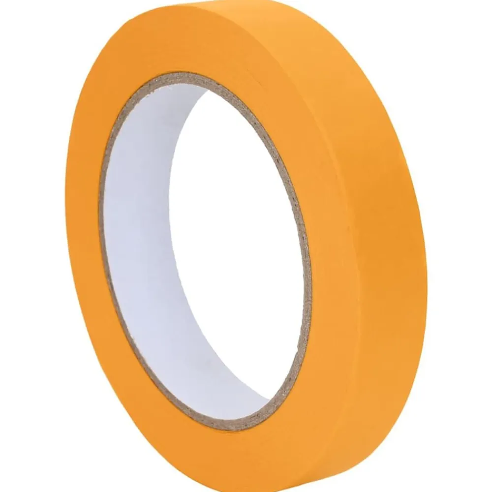 vidaXL Consumibles Para Construcción-Cintas de Enmascarar para Pintores 6 pcs Amarillo 19mm x 50m