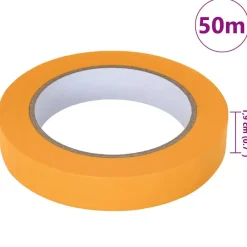 vidaXL Consumibles Para Construcción-Cintas de Enmascarar para Pintores 6 pcs Amarillo 19mm x 50m