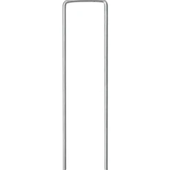 vidaXL Actividades Al Aire Libre-Clavijas de tierra forma U 25 uds acero galvanizado 15x3,5 cm