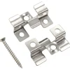 vidaXL Materiales De Construcción-Clips de plataforma 100 uds y 200 tornillos de acero Inoxidable