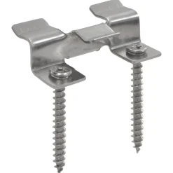 vidaXL Materiales De Construcción-Clips de plataforma 100 uds y 200 tornillos de acero Inoxidable