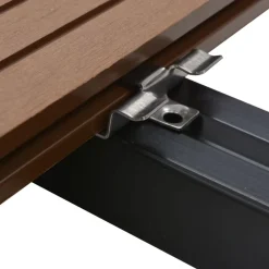 vidaXL Materiales De Construcción-Clips de plataforma 100 uds y 200 tornillos de acero Inoxidable