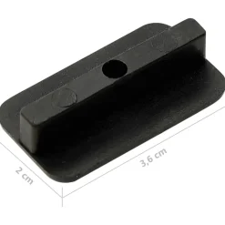 vidaXL Materiales De Construcción-Clips de plataforma con tornillos 200 uds plástico acero inox