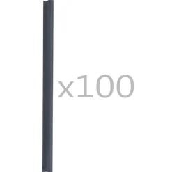 vidaXL Vallas De Jardín-Clips para malla de jardín 100 unidades PVC gris