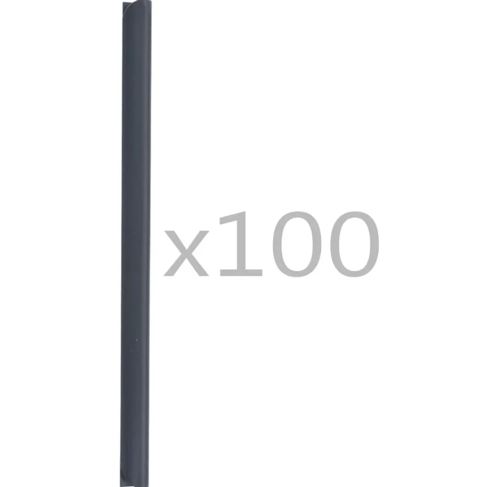 vidaXL Vallas De Jardín-Clips para malla de jardín 100 unidades PVC gris