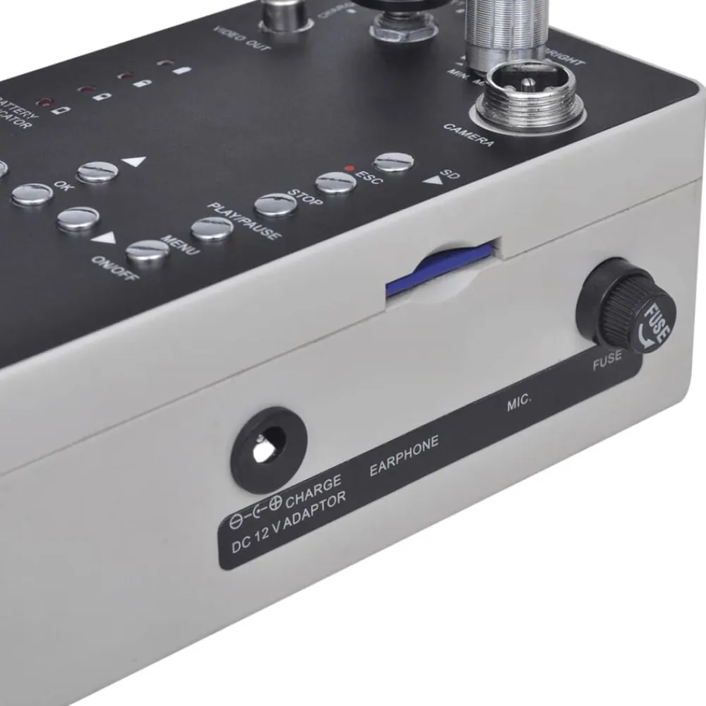 vidaXL Herramientas-Cámara de inspección de tuberías 30 m con caja de control DVR