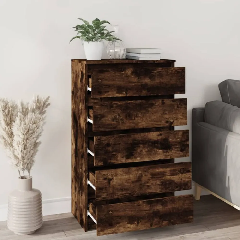 vidaXL Armarios Y Almacenamiento-Cómoda de madera contrachapada 60x36x103 cm