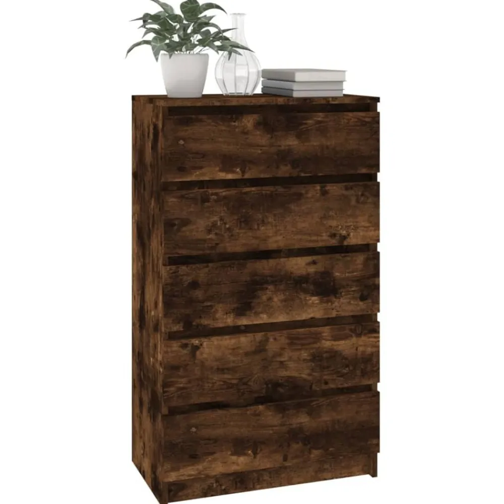 vidaXL Armarios Y Almacenamiento-Cómoda de madera contrachapada 60x36x103 cm