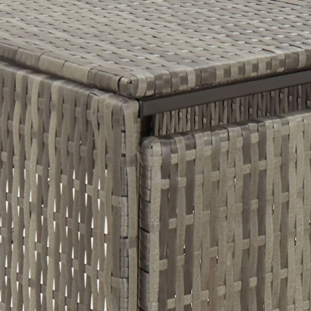vidaXL Productos Del Hogar-Cobertizo 4 contenedores de basura ratán PE 274x80x117 cm