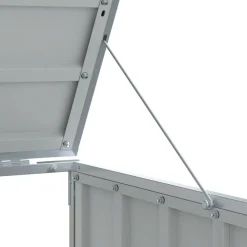 vidaXL Cobertizo 3 contenedores basura acero 216x81x115 cm Antracita Discount