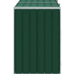 vidaXL Productos Del Hogar-Cobertizo contenedores dobles basura acero 144x81x113 cm