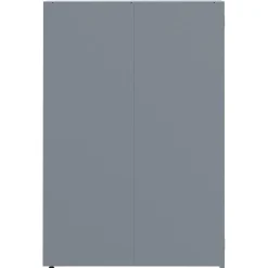 vidaXL Cobertizo de 5 contenedores de basura acero 345x79x117 cm Gris Outlet