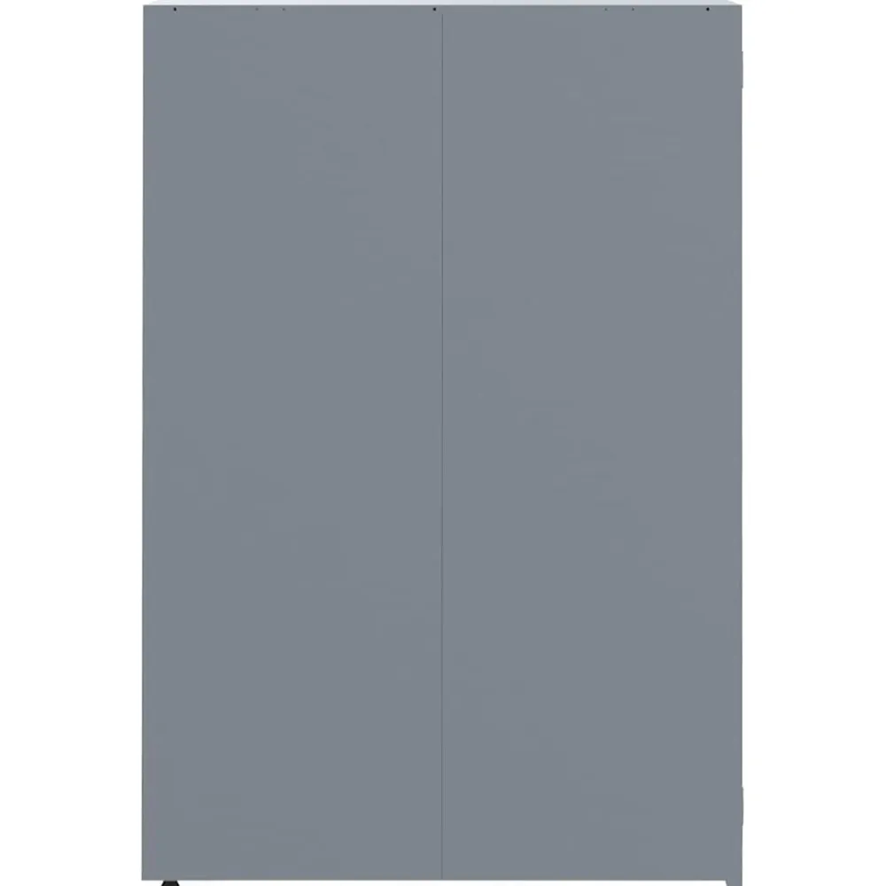 vidaXL Productos Del Hogar-Cobertizo de 6 contenedores de basura acero 414x79x117 cm