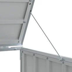 vidaXL Productos Del Hogar-Cobertizo de contenedor de basura acero 72x81x115 cm