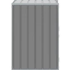 vidaXL Productos Del Hogar-Cobertizo de contenedor de basura acero 72x81x115 cm