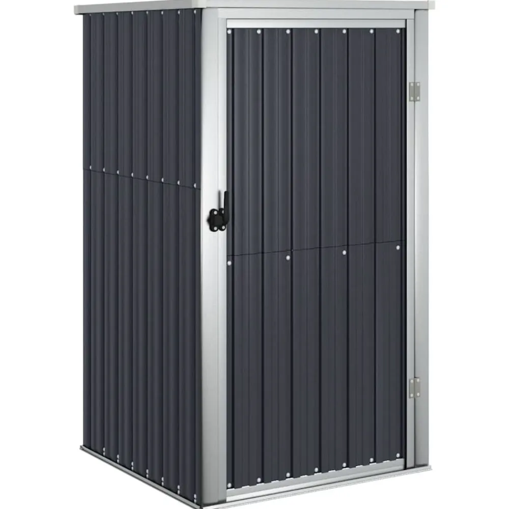 vidaXL Jardín-Cobertizo de herramientas jardín acero galvanizado 88x89x161 cm