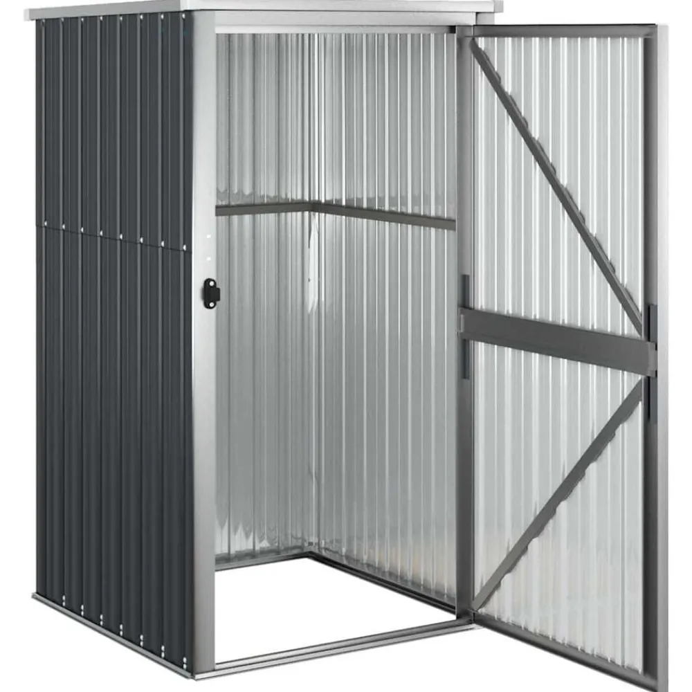 vidaXL Jardín-Cobertizo de herramientas jardín acero galvanizado 88x89x161 cm