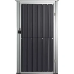 vidaXL Jardín-Cobertizo de herramientas jardín acero galvanizado 88x89x161 cm