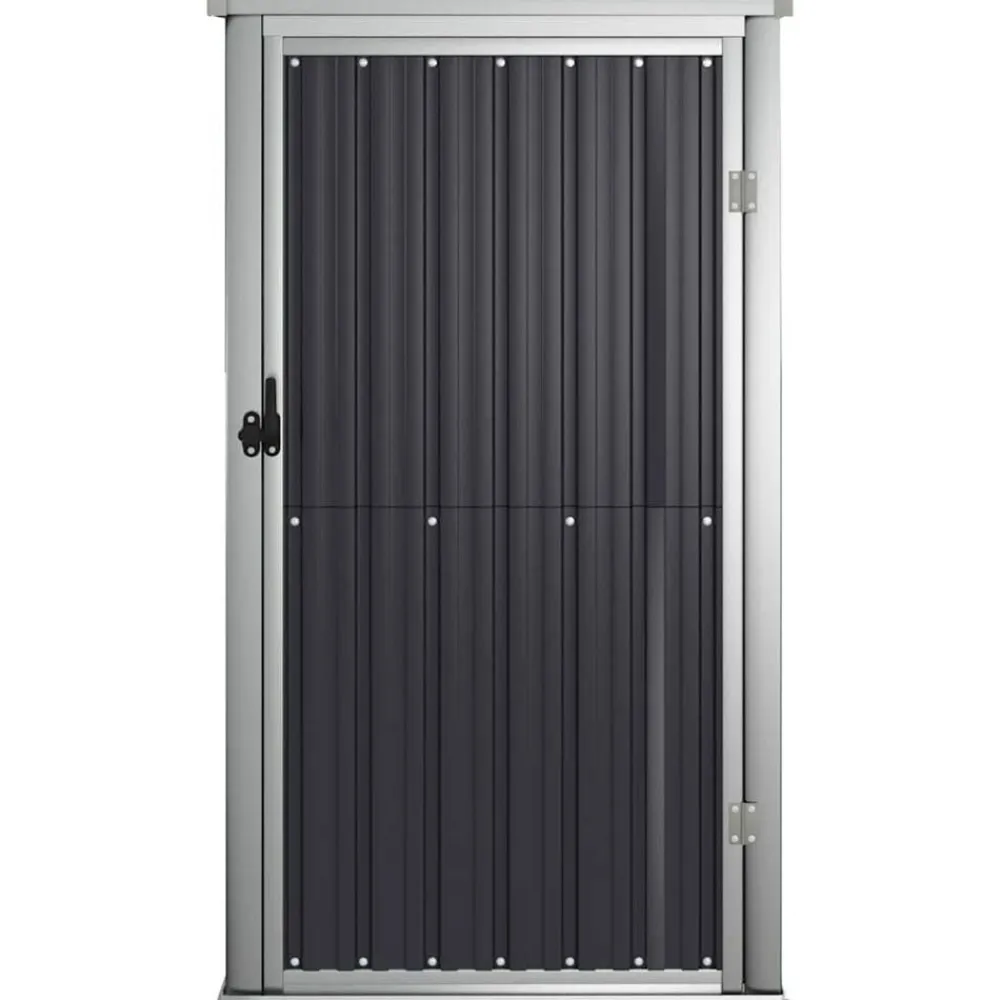 vidaXL Jardín-Cobertizo de herramientas jardín acero galvanizado 88x89x161 cm