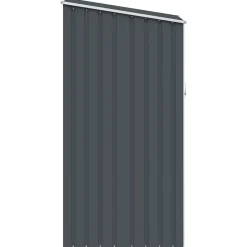 vidaXL Cobertizo de jardín acero galvanizado 87x98x159 cm Antracita New